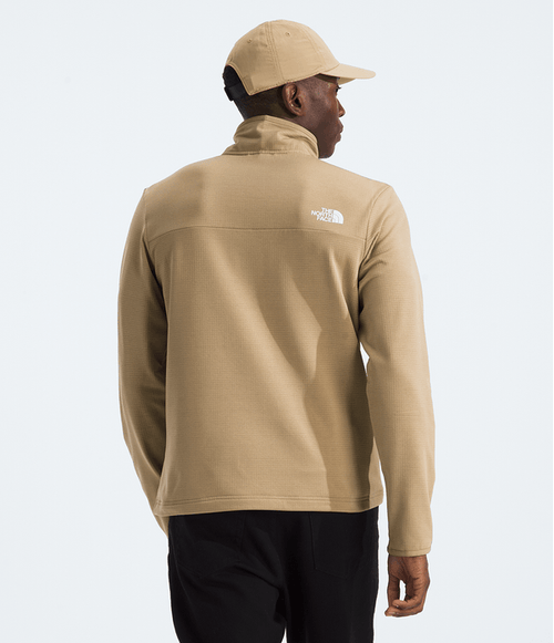 Fleece The North Face Herren Cedar Trail Grid 1/4 Zip Khaki Stone